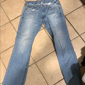 Light wash True religion jeans size 33